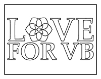Love For VB Coloring Sheet